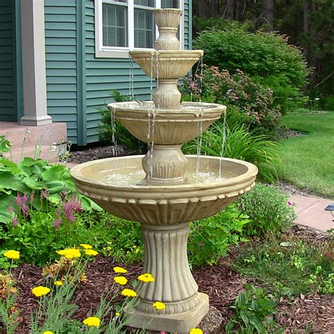 how to hook up an outdoor water fountain